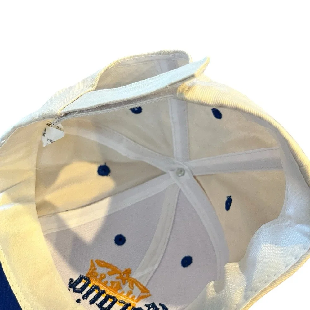 Corona Light Hat Cap Adult White Hook & Loop Cotton La Vida Mas Fina Beer Logo